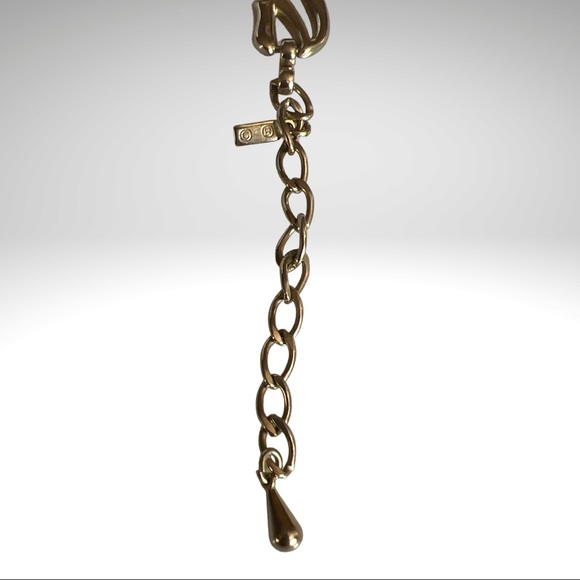 Monet Whirlaire Necklace Chunky Gold Tone with Whirled Links - Picture 5 of 10